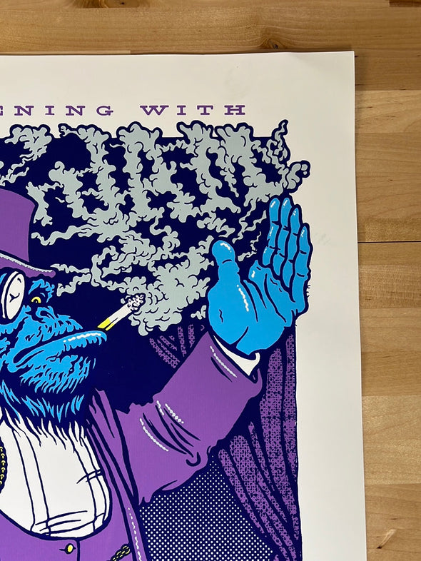 Pearl Jam - 2013 Ames Brothers poster purple gorilla monkey Wrigley Field 1st ed