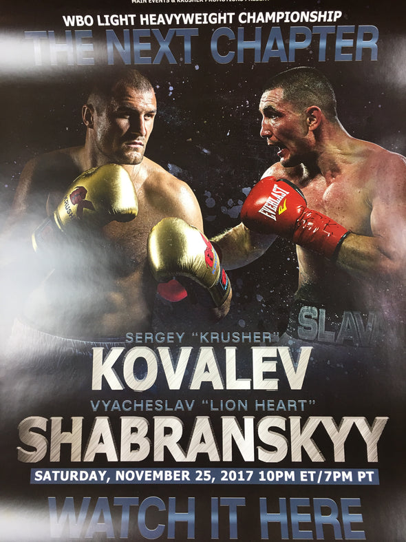 Boxing - 2017 Kovalev vs Shabranskyy Poster