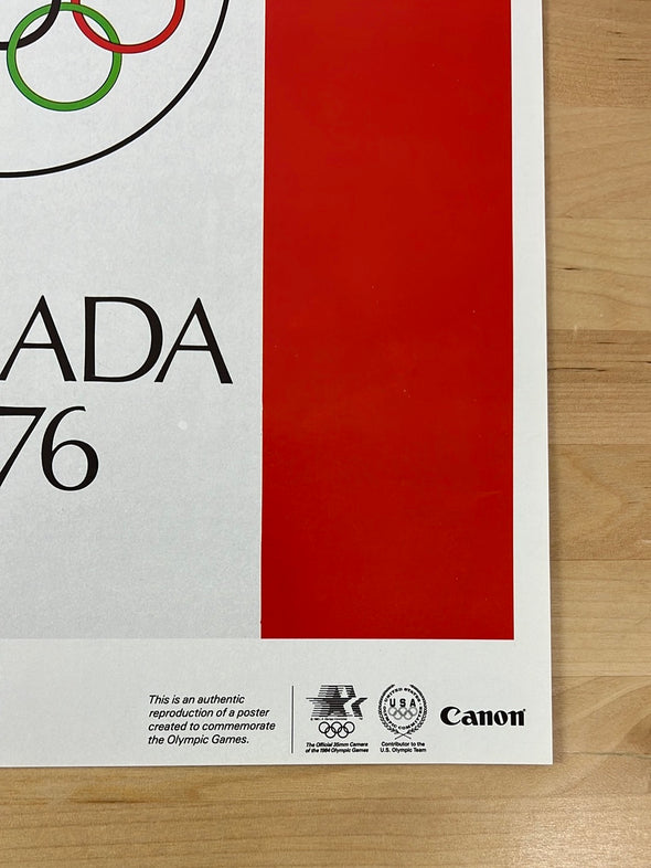 Canon Olympic Commemorative Series 1984  - poster 1976 Canada