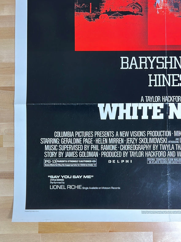 White Nights - 1985 one sheet movie poster original vintage 27x40