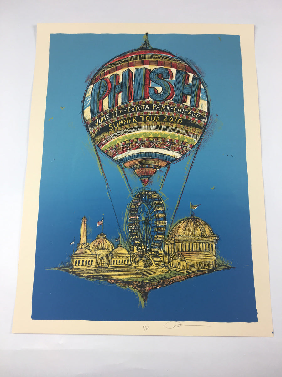 Phish - 2010 Dan Grzeca Poster Bridgeview, IL Toyota Park – Sold Out ...