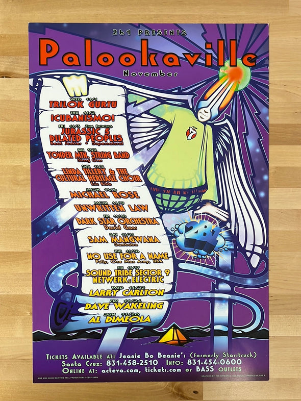 MHP 105 November - 2000 poster Palookaville Santa Cruz, CA 1st