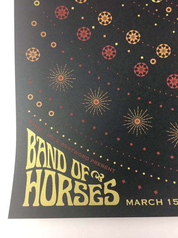 Band of Horses - 2010 Todd Slater Poster Boulder, CO Fox Theatre