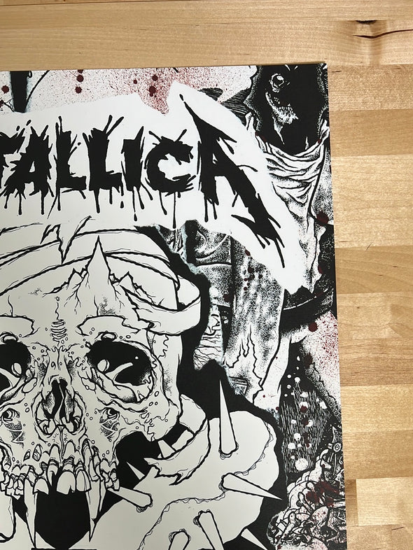 Metallica - 2011 Pushead poster San Francisco, CA The Fillmore
