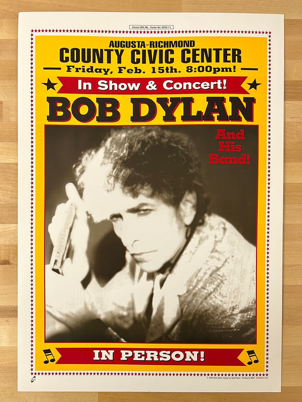 Bob Dylan - 2002 Geoff Gans poster Augusta, GA