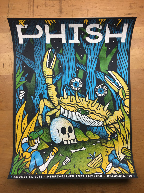 Phish - 2018 The Half and Half poster Columbia, MD Merriweather Post Pavilion N1