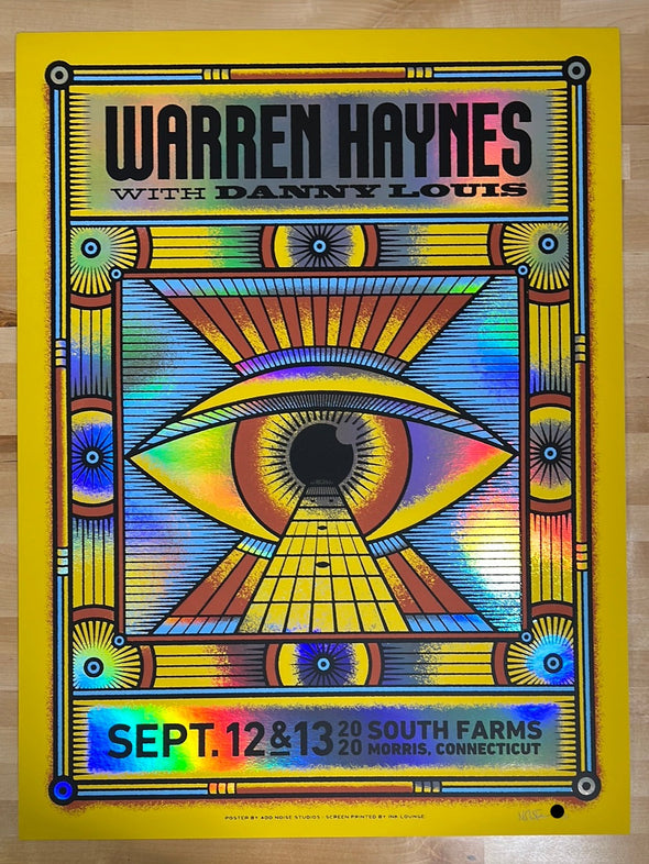 Warren Haynes - 2020 Mike Tallman poster Morris, CT FOIL