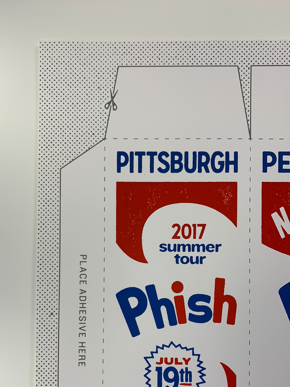 Phish - 2017 The Half and Half poster Pittsburgh, PA Petersen Events Center