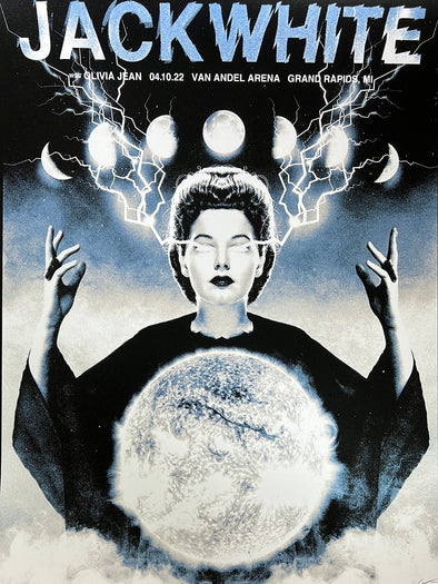 Jack White - 2022 The Silent Giants poster Grand Rapids, MI Variant