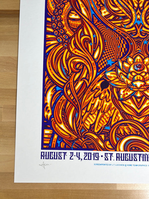 Widespread Panic - 2019 J.T. Lucchesi poster St. Augustine, FL