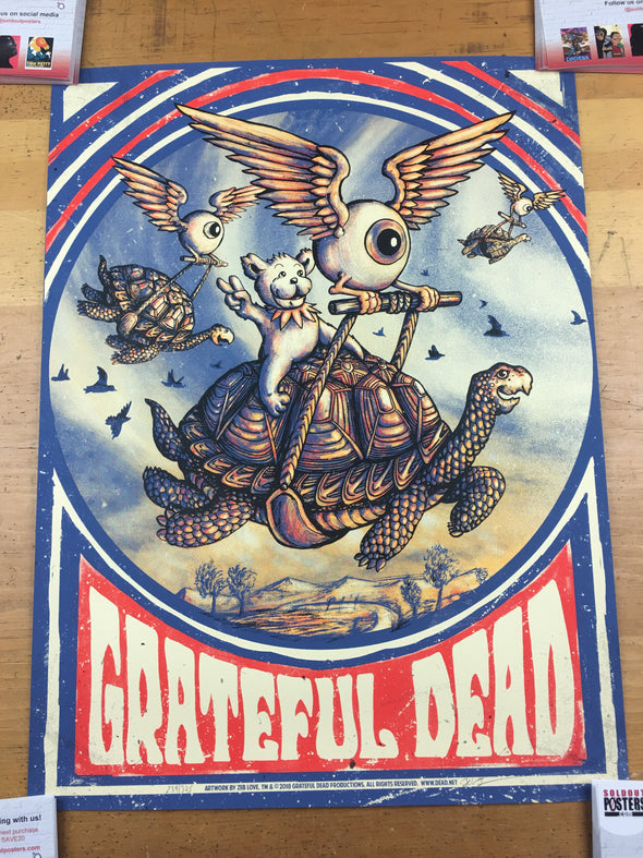 Promised Land Grateful Dead - 2018 Zeb Love Poster Art Print
