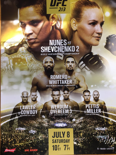 UFC 213 Poster - Nunes vs Shevchenko 2
