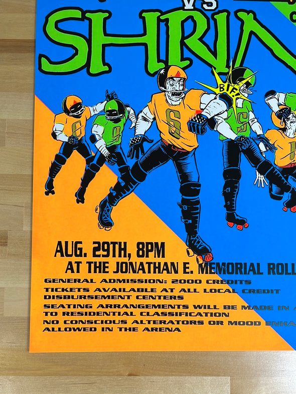Excel vs. Shrine - 1995 Malicious Vinyl Presents poster Rollerball Championship