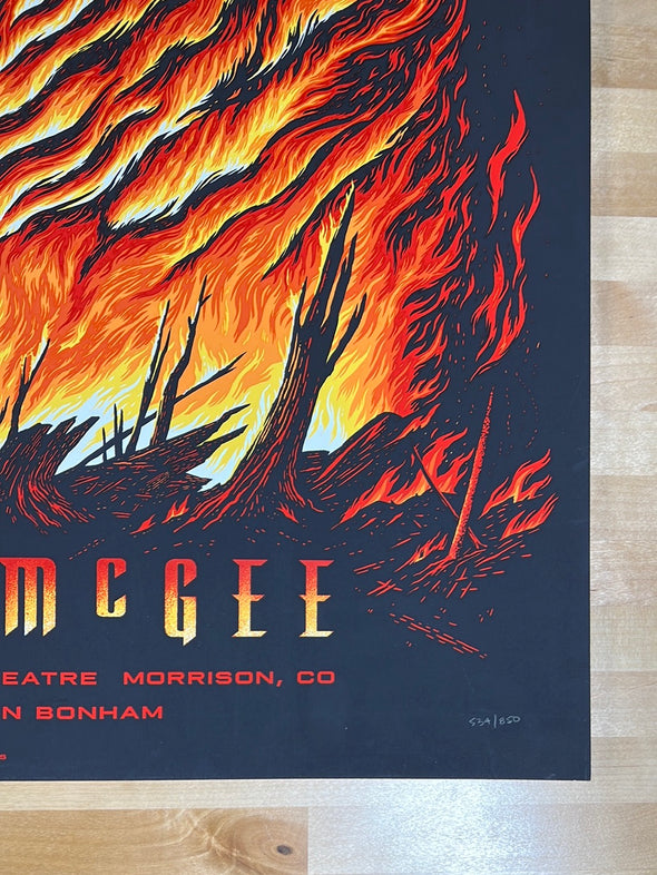 Umphrey's McGee - 2019 Peter Schaw poster Red Rocks Morrison, CO