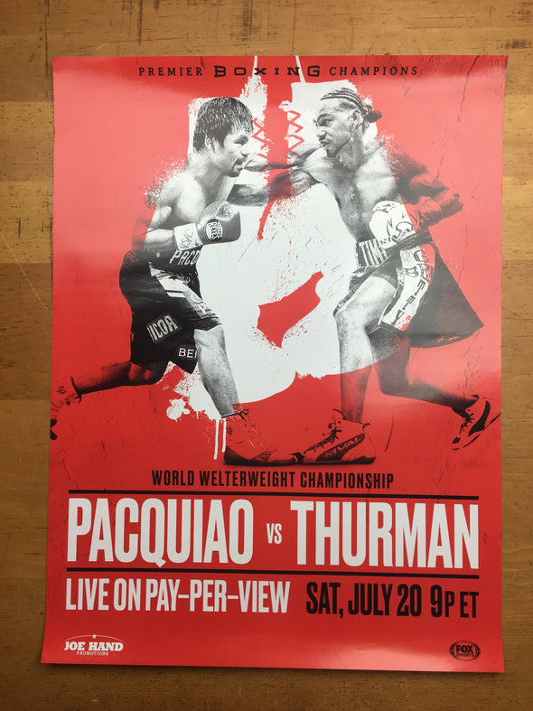 Boxing - 2019 Poster Pacquiao vs Thurman