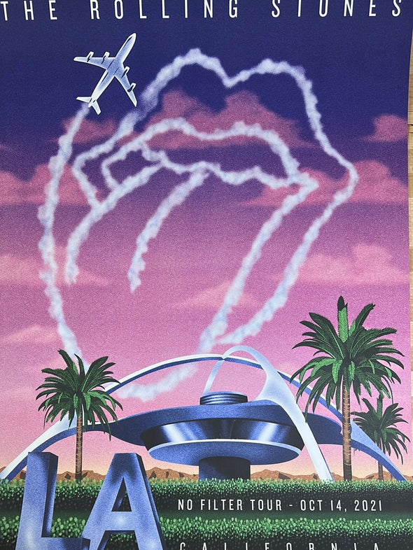 Rolling Stones - 2021 poster No Filter Tour Los Angeles, CA 10/14