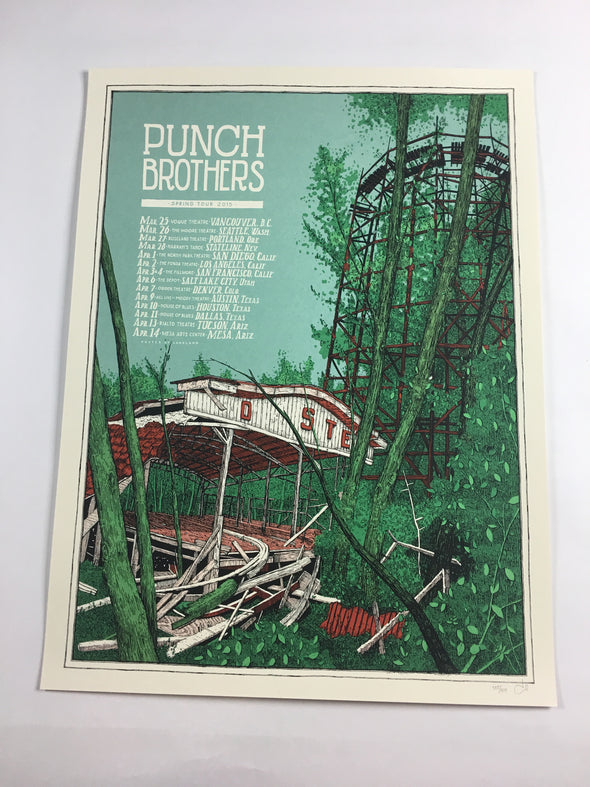 Punch Brothers - 2015 Landland Poster Spring Tour