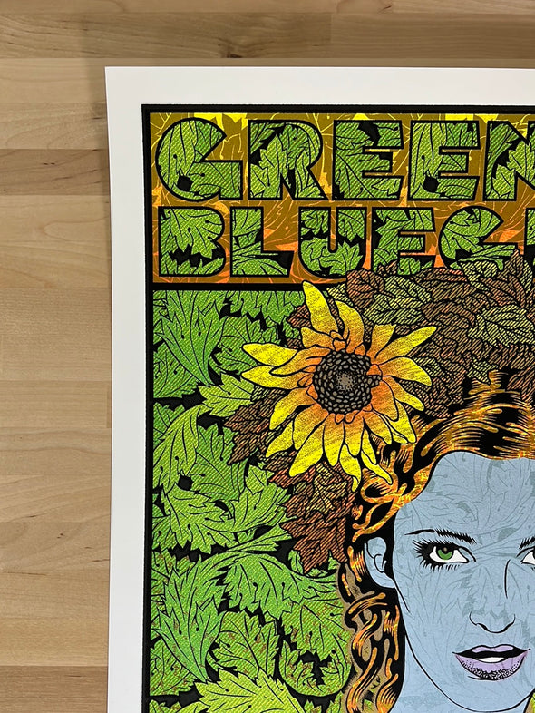 Greensky Bluegrass - 2017 Chuck Sperry poster Red Rocks Morrison, CO AUTOGRAPHED
