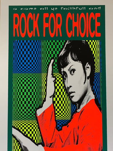 Rock for Choice - 1995 T.A.Z. poster The Offspring, Rancid 1st ed
