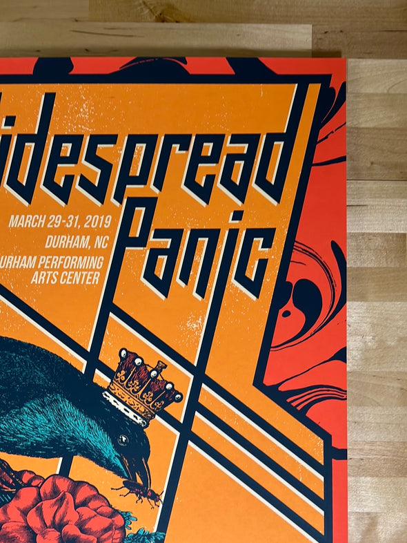 Widespread Panic - 2019 Status Serigraph poster Durham, NC