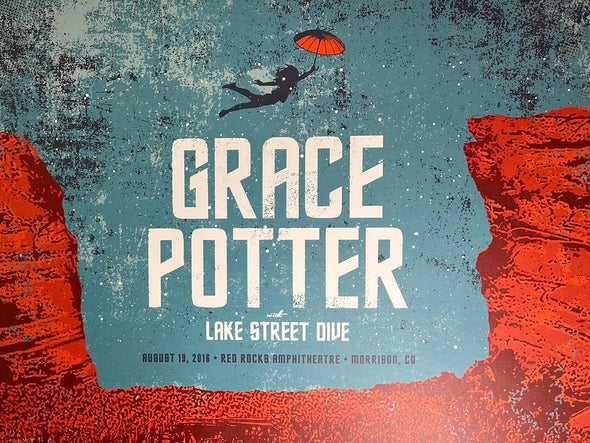 Grace Potter - 2016 Garcia Design poster LSD Red Rocks Morrison, CO