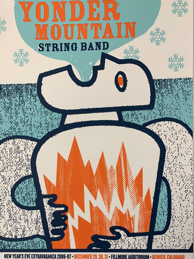 Yonder Mountain String Band - 2006 Matt Palmer poster Denver, CO Fillmore