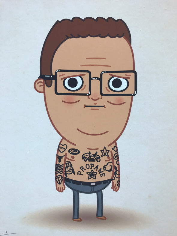 Tatoos - 2016 Mike Mitchell poster Hank Hill, King of the Hill