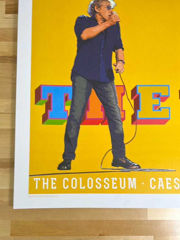 The Who - 2017 poster Las Vegas, NV The Colosseum Caesars Palace