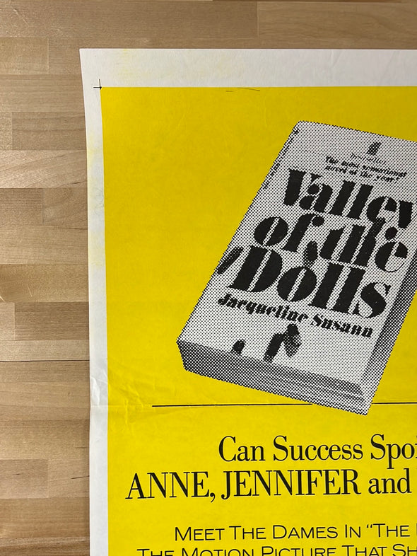 Valley of the Dolls - 1967 promo movie poster original vintage