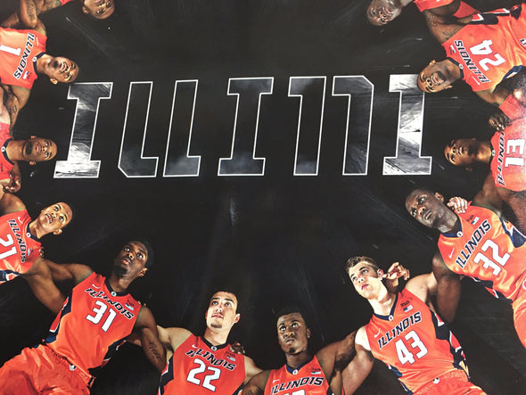 Illinois Hoops 2014-2015 Poster Chicago, IL Basketball print/poster