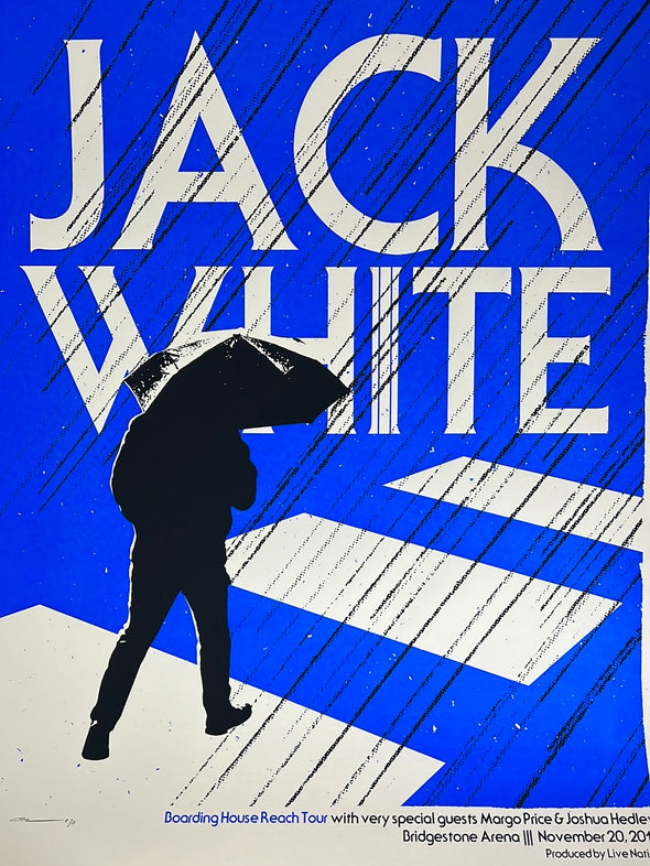 Jack White - 2018 Andrew Vastagh poster Nashville, TN Bridgestone Arena