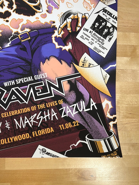 Metallica - 2022 Andrew Cremeans poster Hollywood, FL Hard Rock