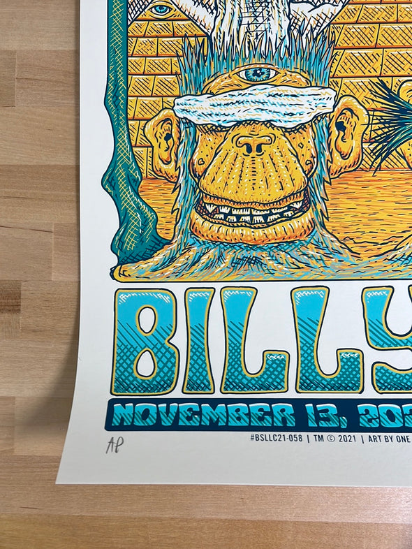 Billy Strings - 2021 Owen Murphy poster Washington, DC The Anthem