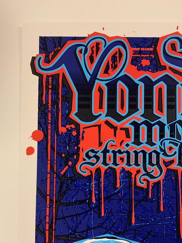 Yonder Mountain String Band - 2009 Darin Shock poster Lawrence, KS Liberty Hall