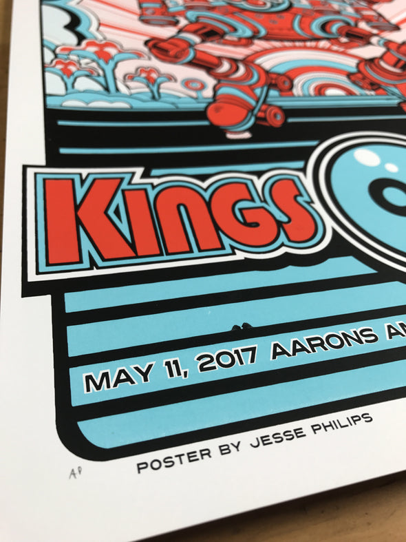 Kings of Leon - 2017 Jesse Philips poster Atlanta, GA Aarons Amphitheatre