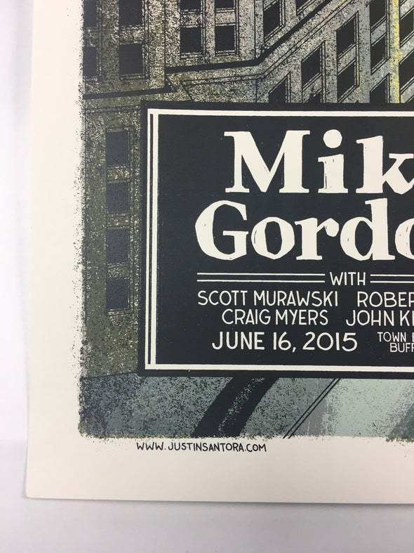 Mike Gordon - 2015 Justin Santora Poster Buffalo, NY The Town Ballroom