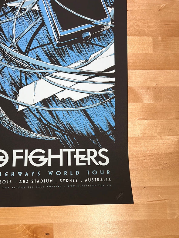 Foo Fighters - 2015 Ken Taylor poster Sydney, AUS