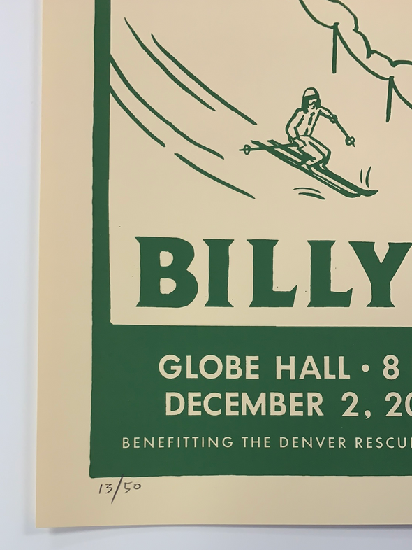 Billy Strings - 2018 Ryan Duggan poster Denver, CO Globe Hall