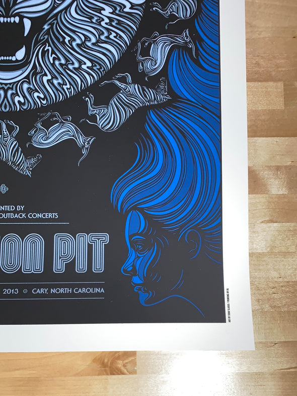 Passion Pit - 2013 Todd Slater poster Cary, NC Booth Amphitheater