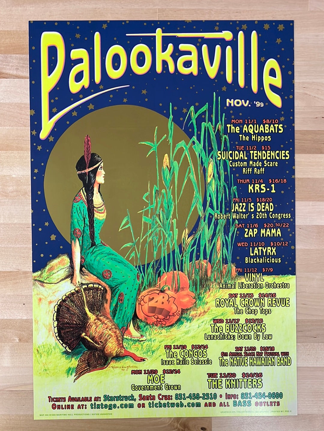 MHP 80 November 1999 poster Palookaville Santa Cruz CA 1st