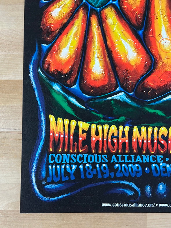 Mile High Music Festival - 2009 Jeff Wood poster Commerce City, CO