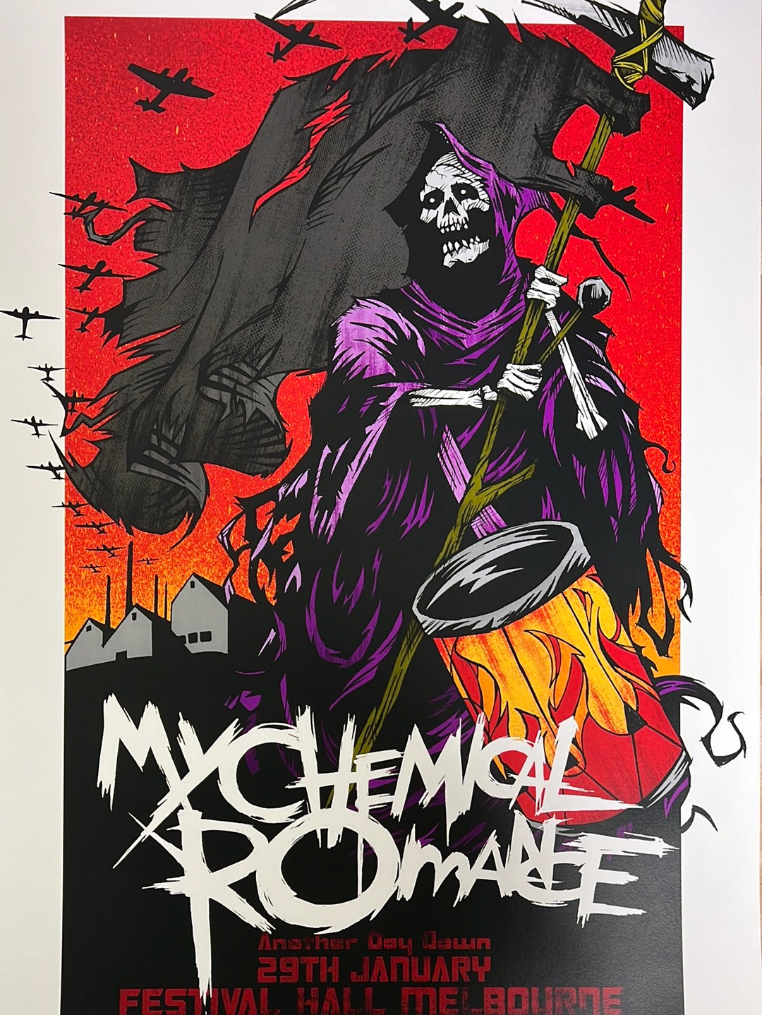 My Chemical Romance 2007 Rhys Cooper Poster Melbourne AUS Sold Out My Chemical Romance 2007 Rhys Cooper Poster Melbourne AUS Sold Out
