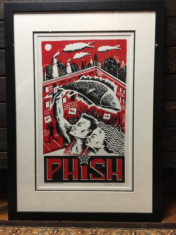 Phish - 1997 Jim Pollock poster Art of Modern Rock series, Framed