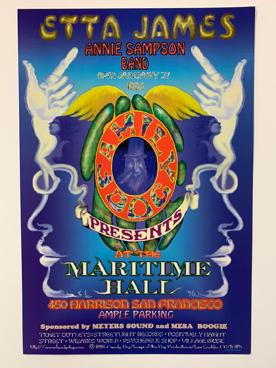 Jefferson Cybership Concert Poster 1995 FD/ID-2 Maritime Hall