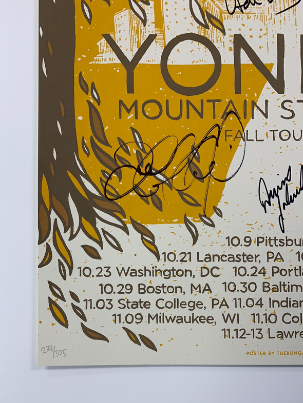 Yonder Mountain String Band - 2010 John Vogl poster Fall Tour