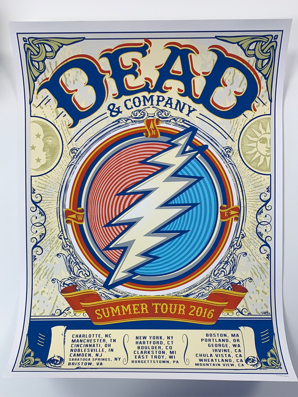 Dead & Company - 2016 VIP poster Summer Tour