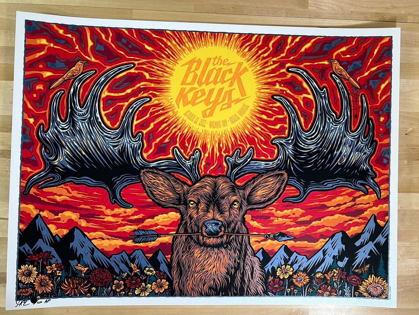 The Black Keys - 2022 Todd Slater poster Rogers, AR Walmart – Sold Out ...