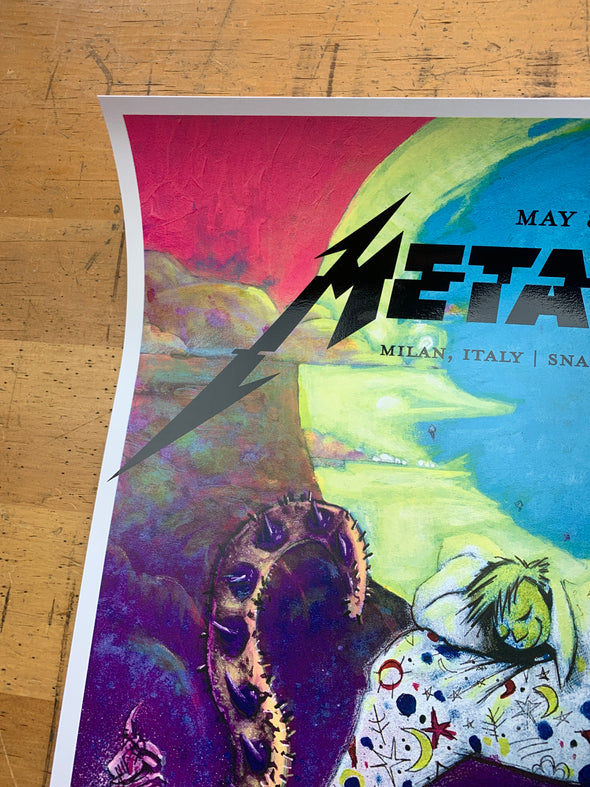Metallica - 2019 Joey Feldman poster Milan, Italy SNAI San Siro AP x/70