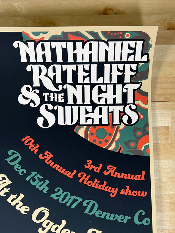 Nathaniel Rateliff & the Night Sweats - 2017 poster Denver, CO 12/15