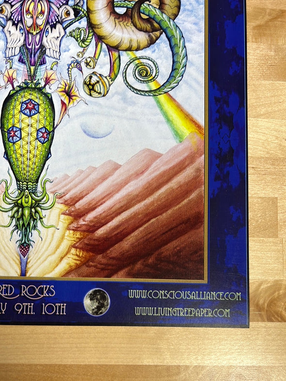 Allman Brothers, SCI - 2004 Carey Thompson poster Red Rocks Morrison, CO